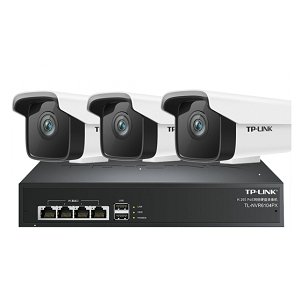 TP-LINK H.265監(jiān)控設(shè)備套裝200萬(wàn)高清夜視室外室內(nèi)網(wǎng)絡(luò)監(jiān)控?cái)z像頭手機(jī)遠(yuǎn)程poe供電看店寶 刻錄機(jī)+3個(gè)攝像頭3路套裝