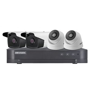 ?？低曂S模擬監(jiān)控?cái)z像頭套裝 室外防水高清紅外夜視同軸硬盤(pán)刻錄機(jī)監(jiān)控器設(shè)備 4路模擬攝像頭+錄像機(jī) 無(wú)硬盤(pán)