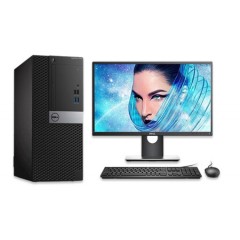 戴爾（DELL)OptiPlex 7050MT/新款7060MT商用臺式電腦主機 定I7-8700丨 8G丨128G+1TB丨4G E2216HV 21.5液晶顯示器